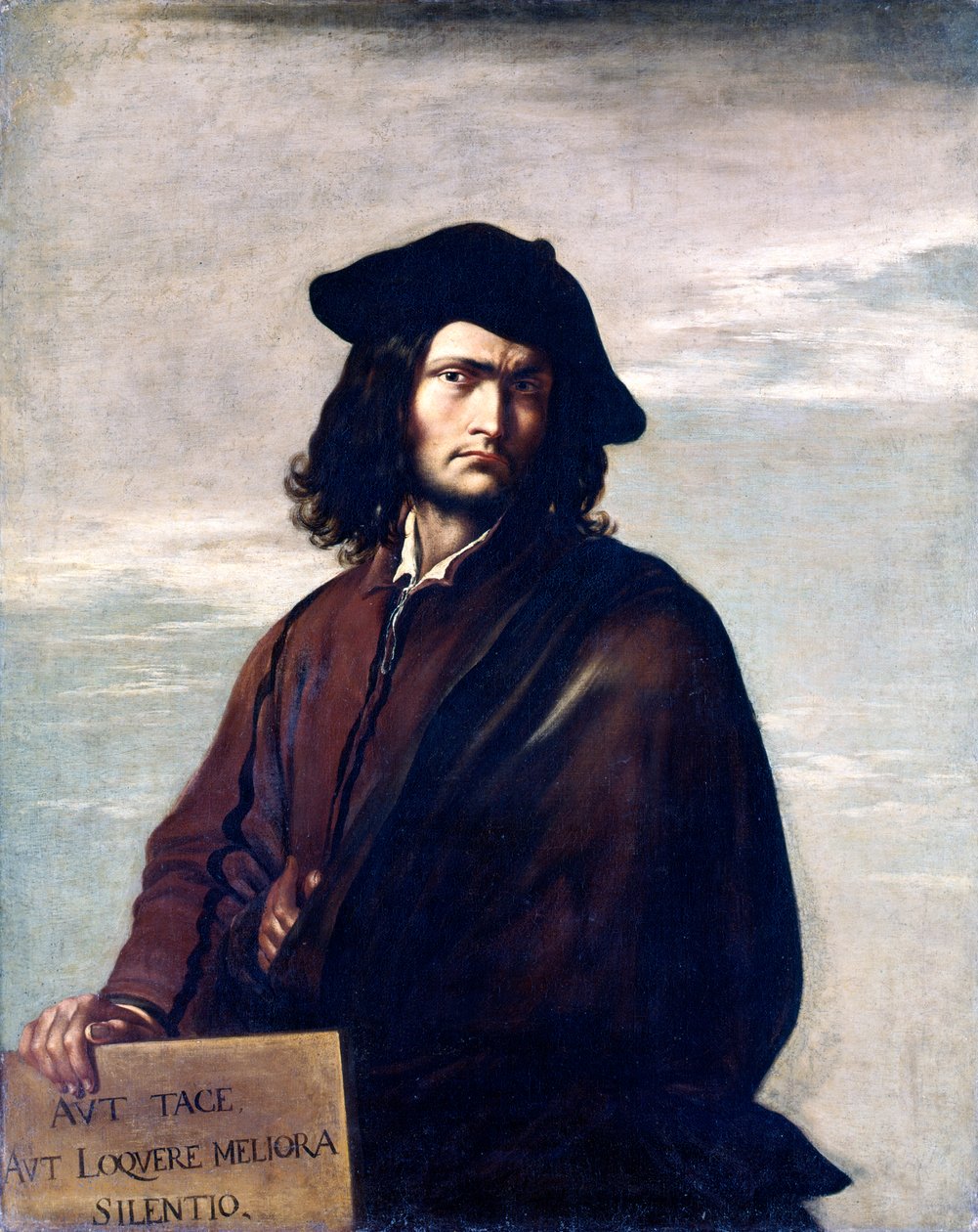Zelfportret door Salvatore Rosa door Salvator Rosa