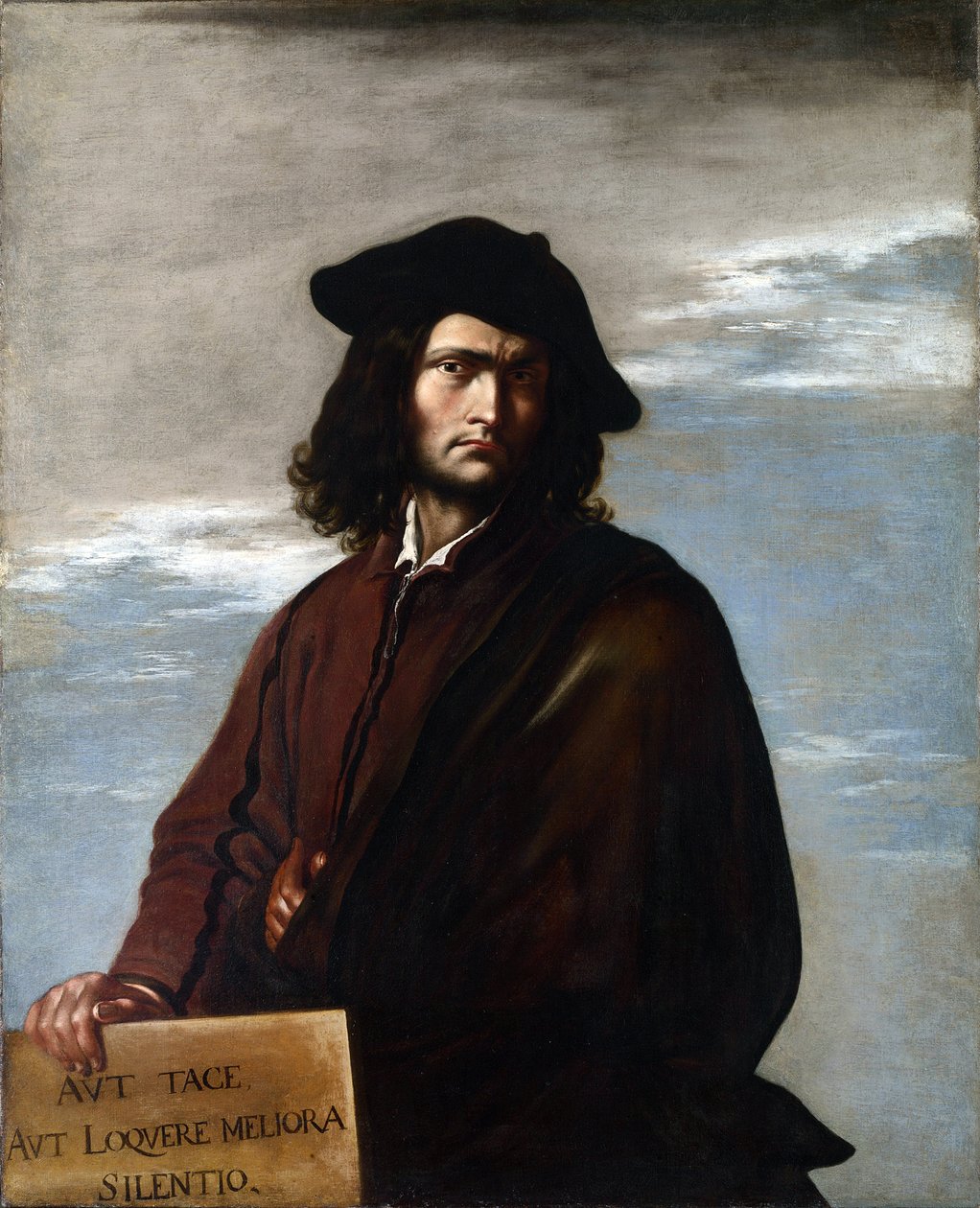 Zelfportret, ca. 1645 door Salvator Rosa