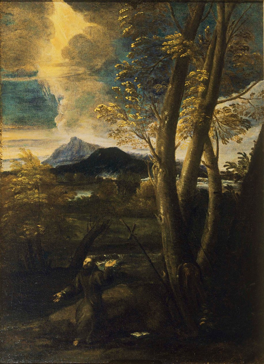 Sint Franciscus in extase door Salvator Rosa