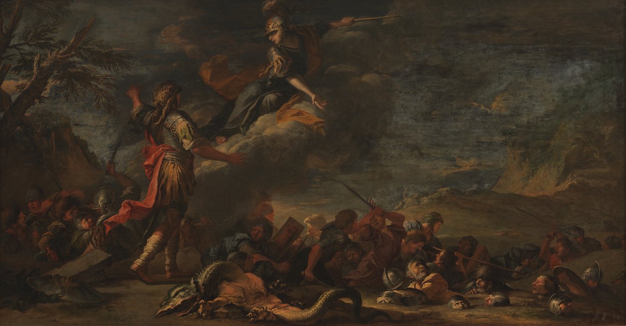 De Stichting van Thebe door Salvator Rosa