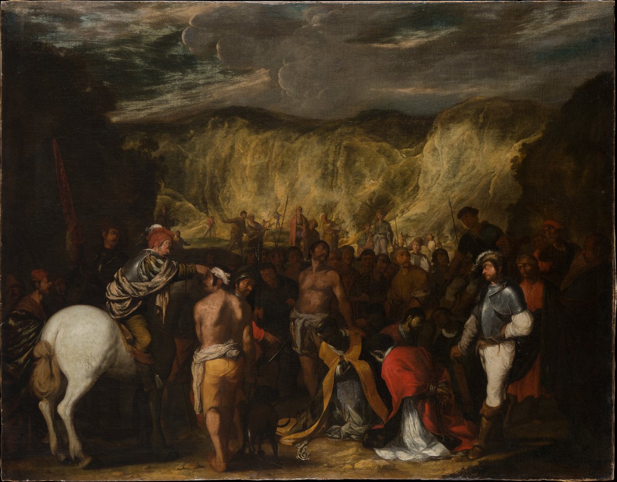 Het martelaarschap van de heilige Januarius en zijn metgezellen door Salvator Rosa