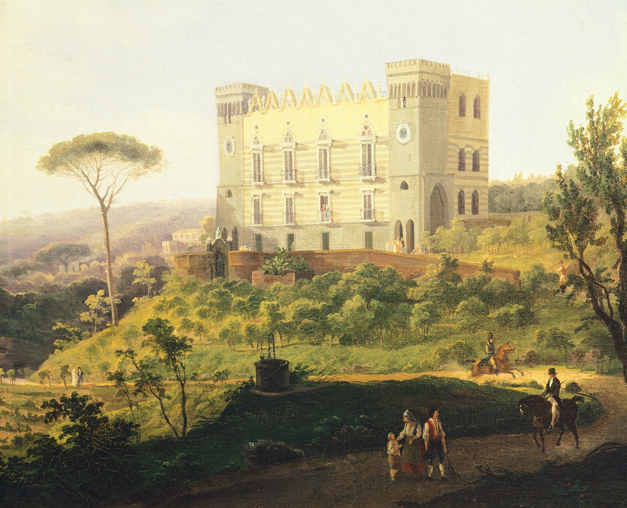 Villa Ruffo in Capodimonte, door Salvatore Fergola, Italië door Salvatore Fergola