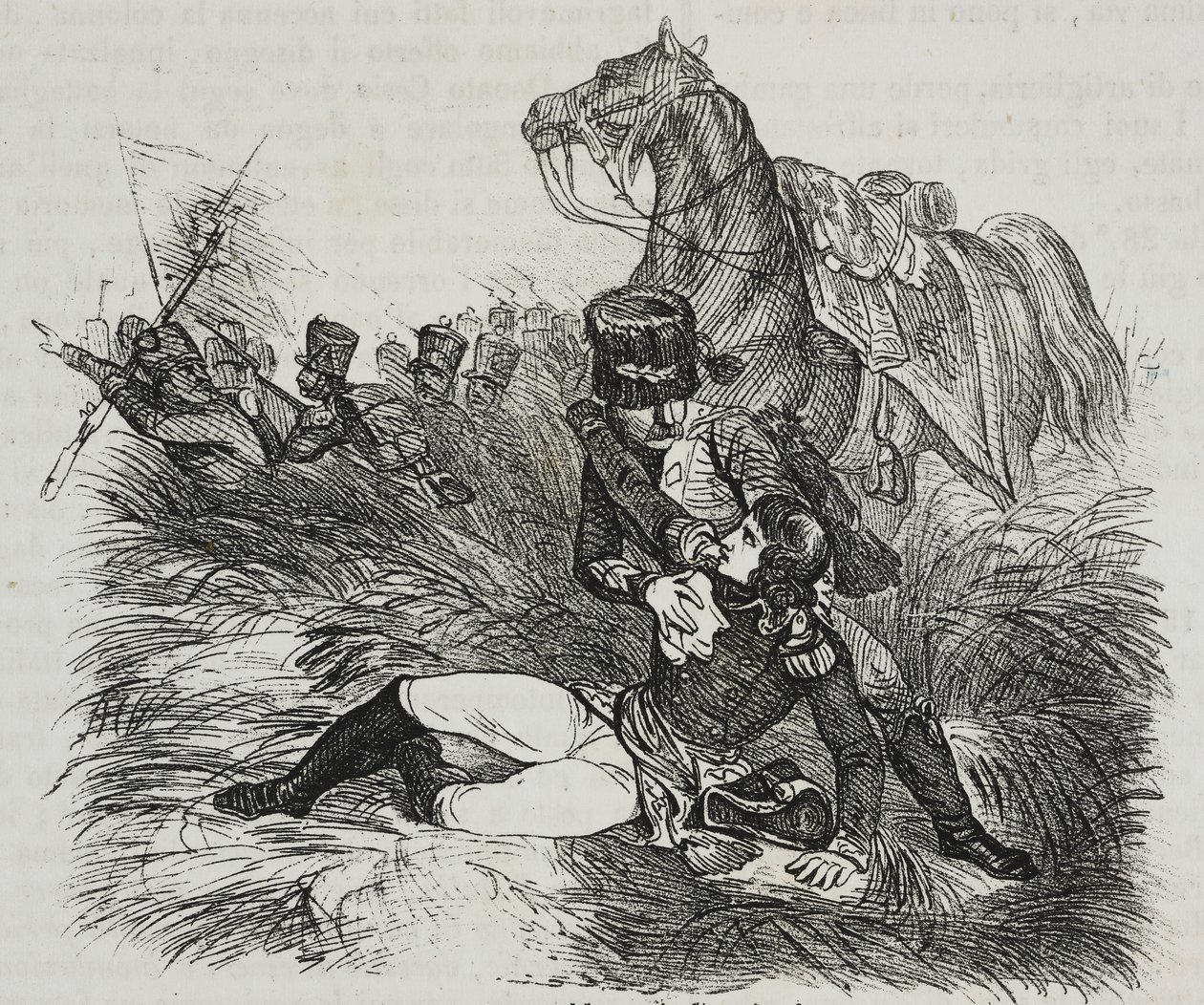 Dood van de Franse generaal Louis Charles Antoine Desaix door Salvatore Puglia