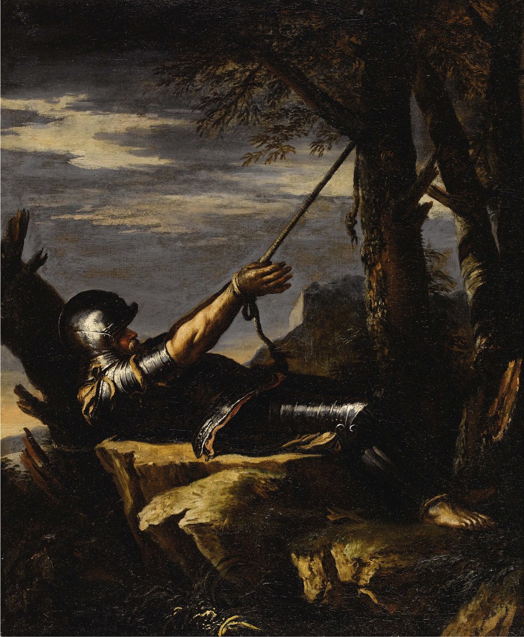 Boetvaardige Sint Willem van Maleval door Salvatore Rosa