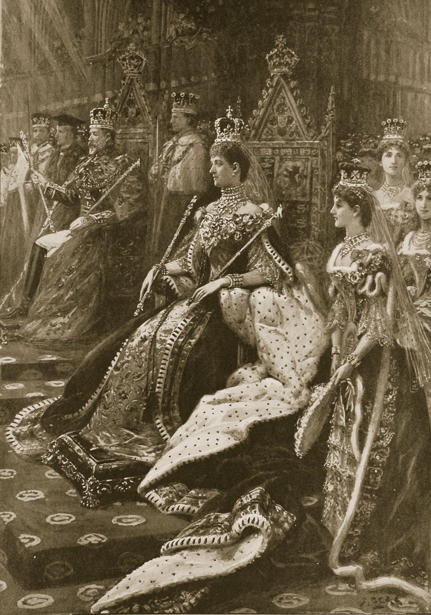 De kroningsceremonie van 1902: De positie van Alexandra, koningin-gemalin bij haar inhuldiging, uit 