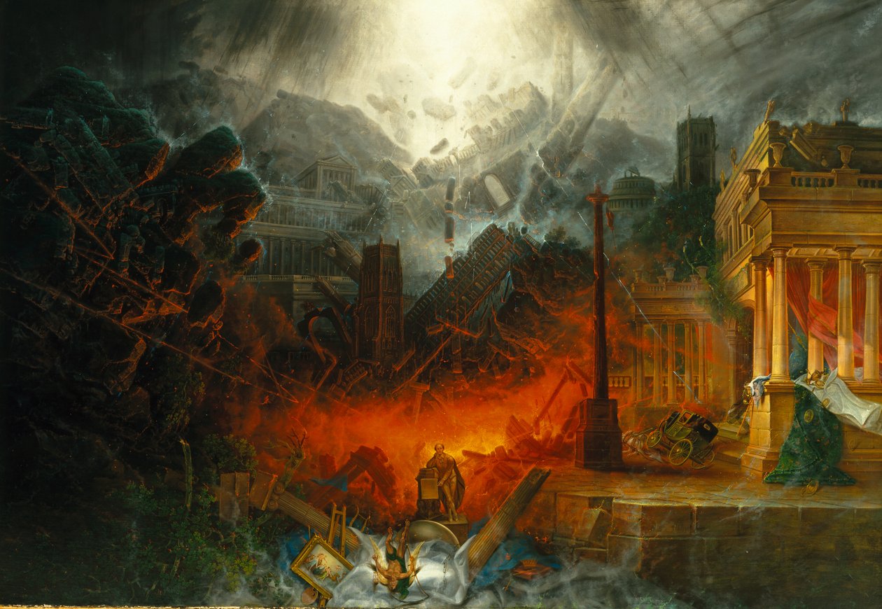 De rand van de ondergang, 1836-38 door Samuel Colman