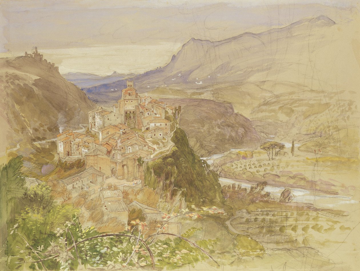 Italiaans landschap door Samuel Palmer