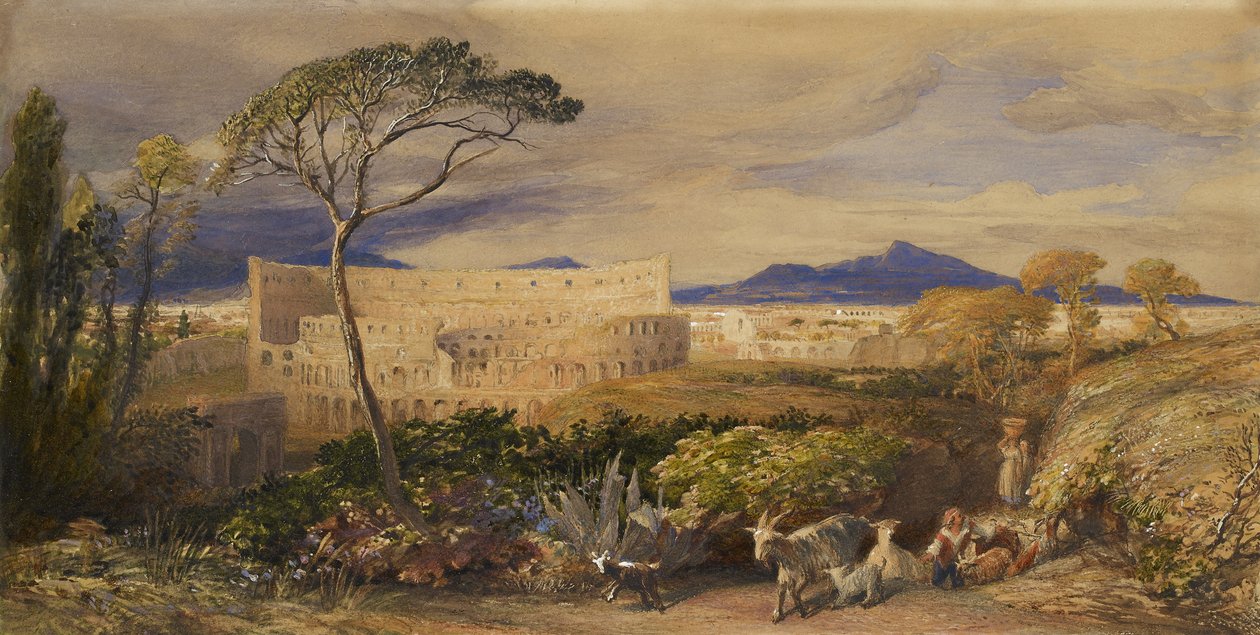 Het Colosseum en de Alban Berg door Samuel Palmer