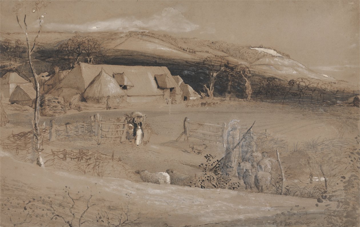 De vallei van visioenen door Samuel Palmer