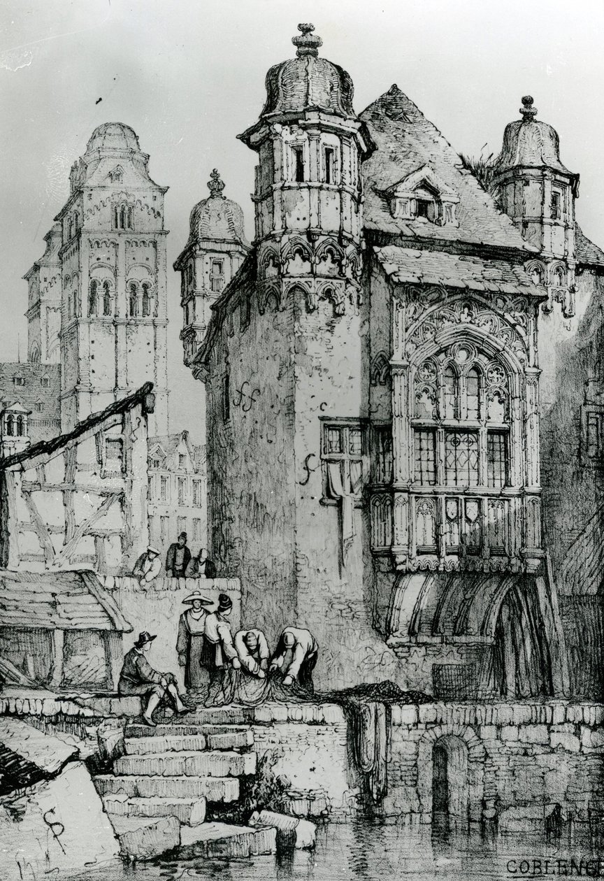 Coblence uit Schetsen in Vlaanderen en Duitsland, 1833 door Samuel Prout