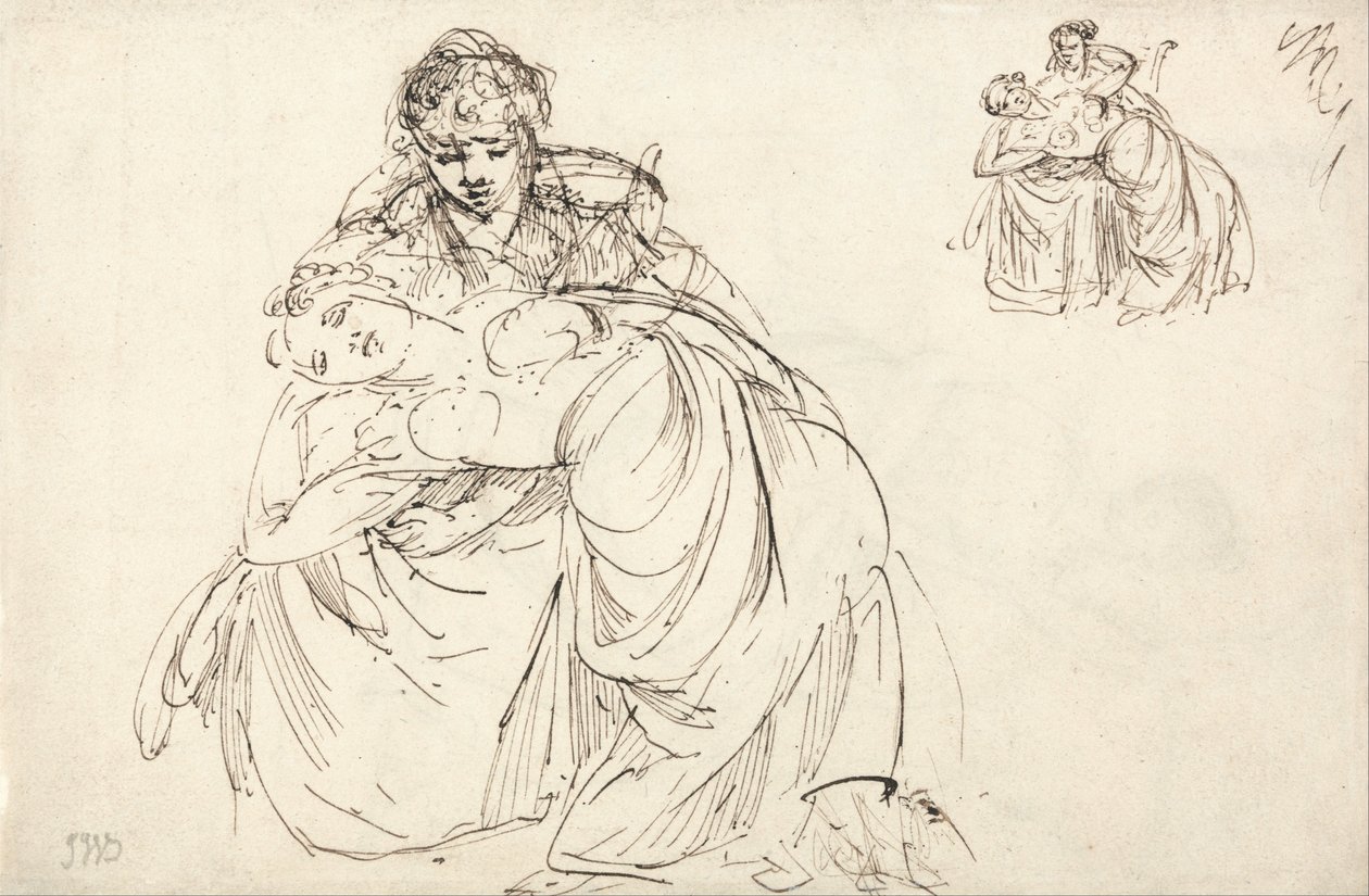 Studies van twee vrouwen door Samuel Shelley