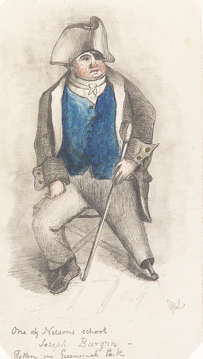 Portret van Joseph Burgin, c.1844 door Samuel (attr.to) Lane