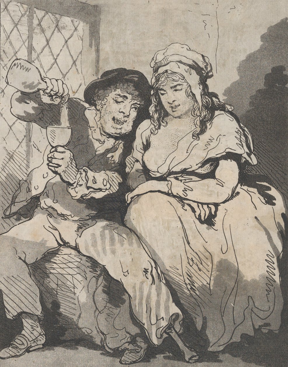 Hofmakerij in het Lage Leven door Samuel Alken