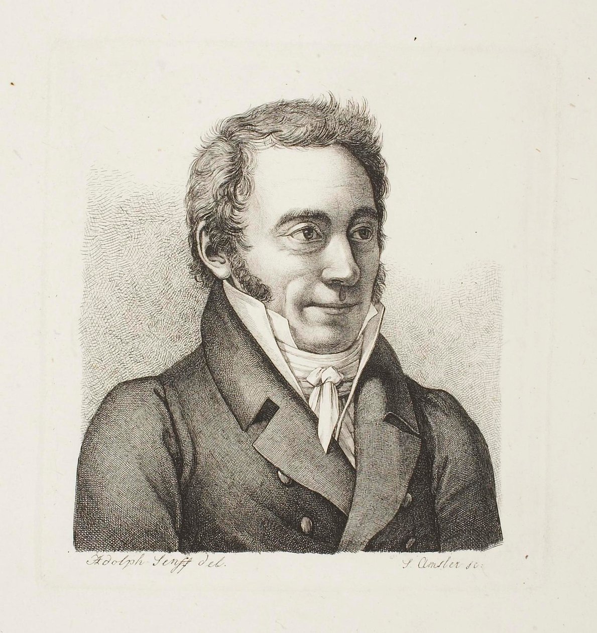 Mannelijk portret door Samuel Amsler