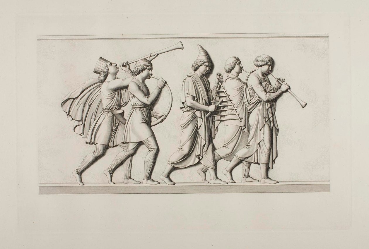 De musici door Samuel Amsler