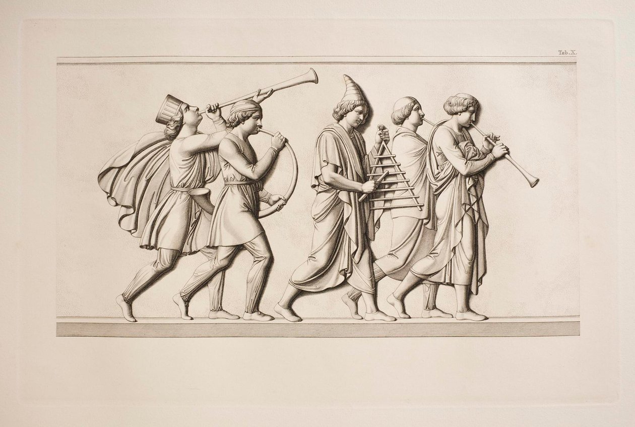 De musici door Samuel Amsler