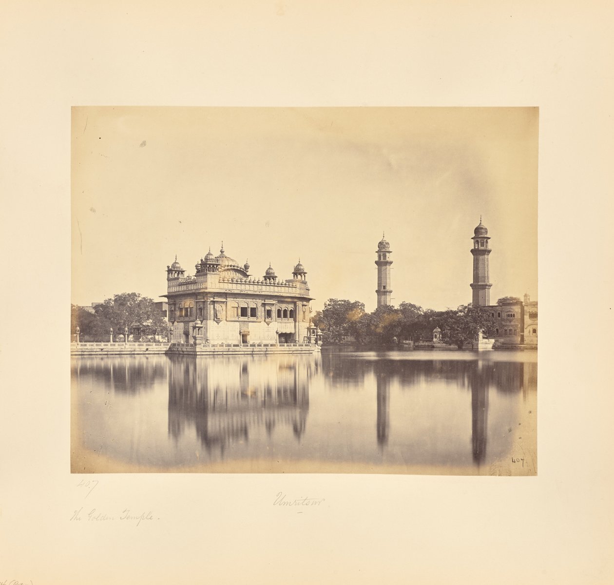 Amritsar - De Gouden Tempel door Samuel Bourne