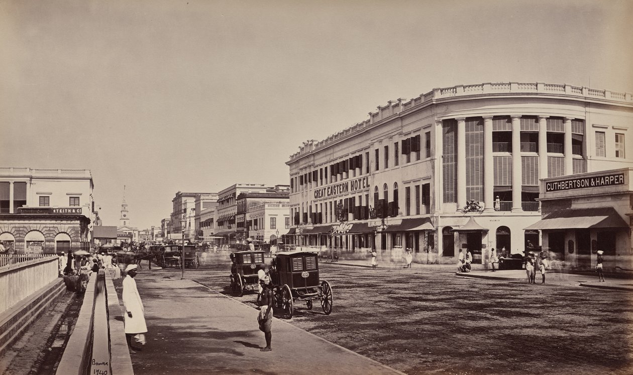 Calcutta. Old Court House Street door Samuel Bourne