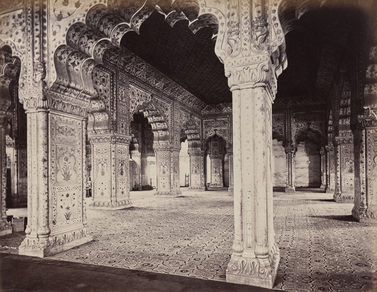 Delhi. Het paleis van de keizer. Interieur van Dewani in de privézaal door Samuel Bourne