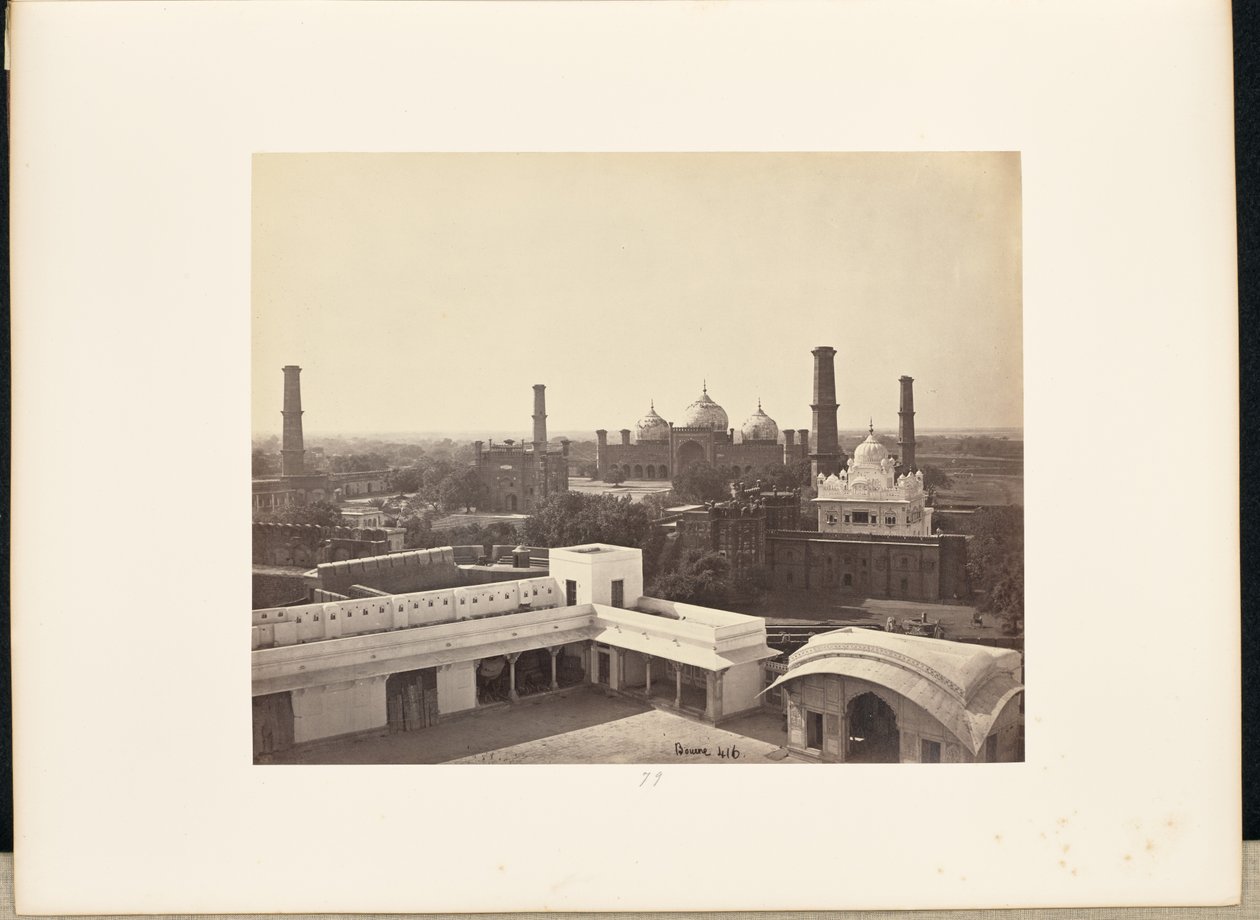 Lahore; Uitzicht vanaf Paleis in het Fort door Samuel Bourne