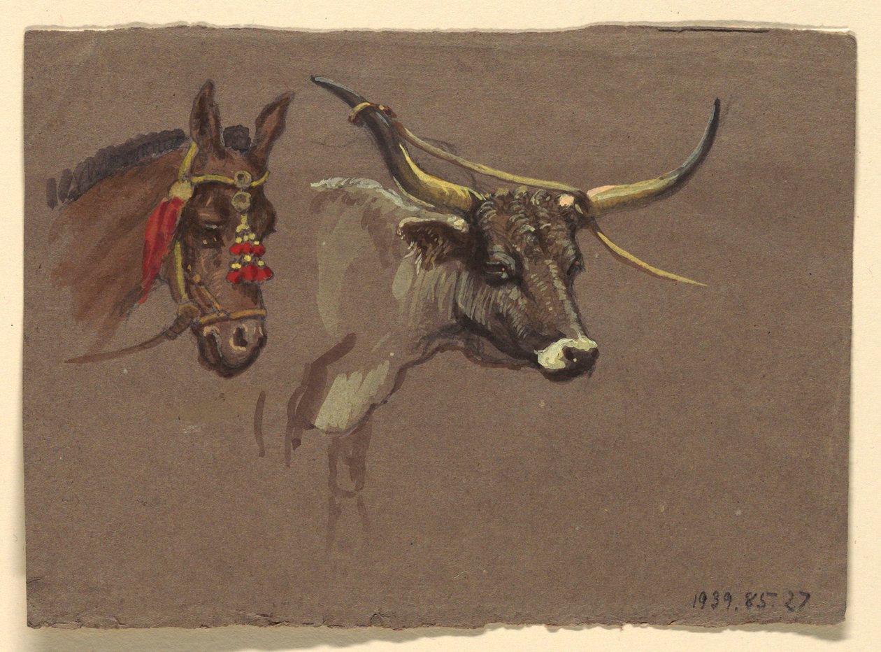 Tekenen, Studies uit Italië, 1872-73 door Samuel Colman