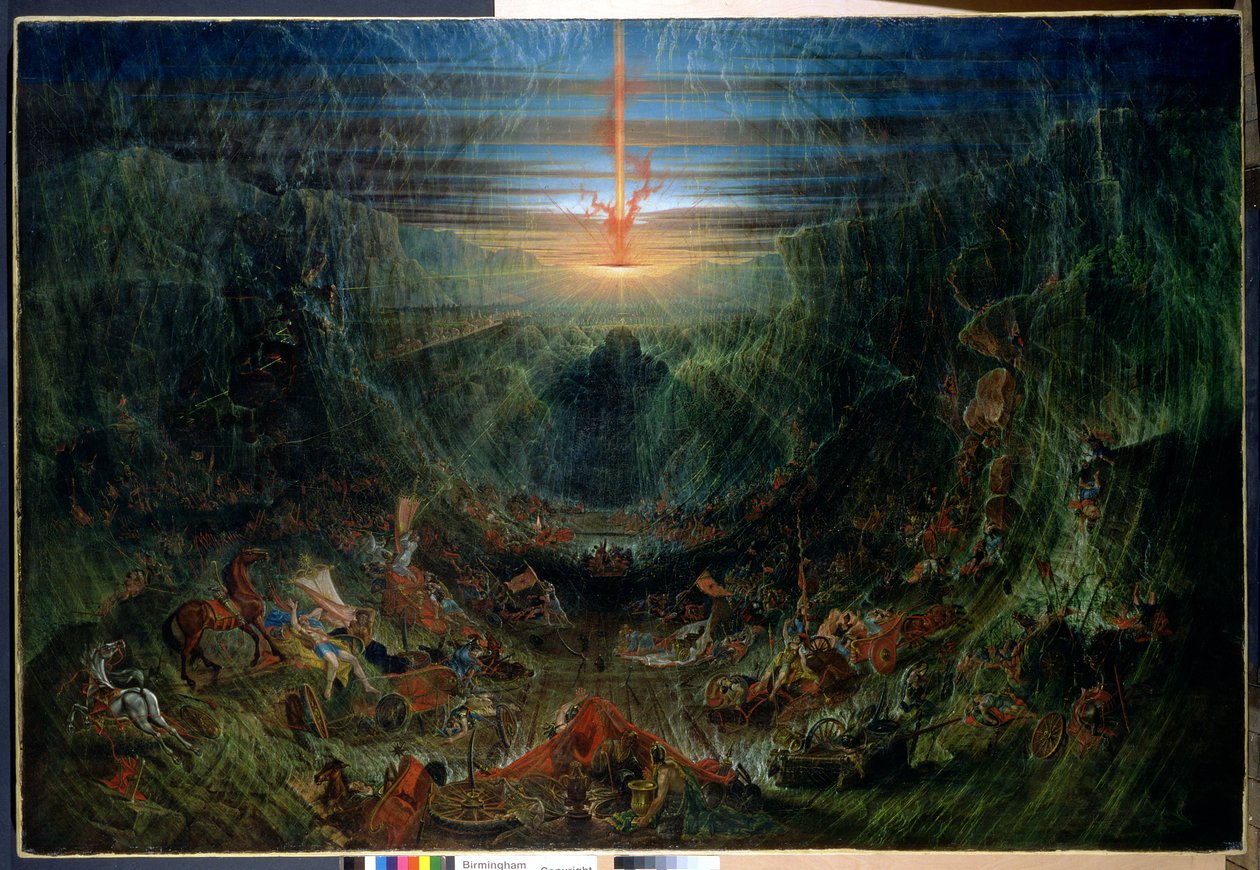 De bevrijding van Israël uit Egypte, 1840 door Samuel Colman