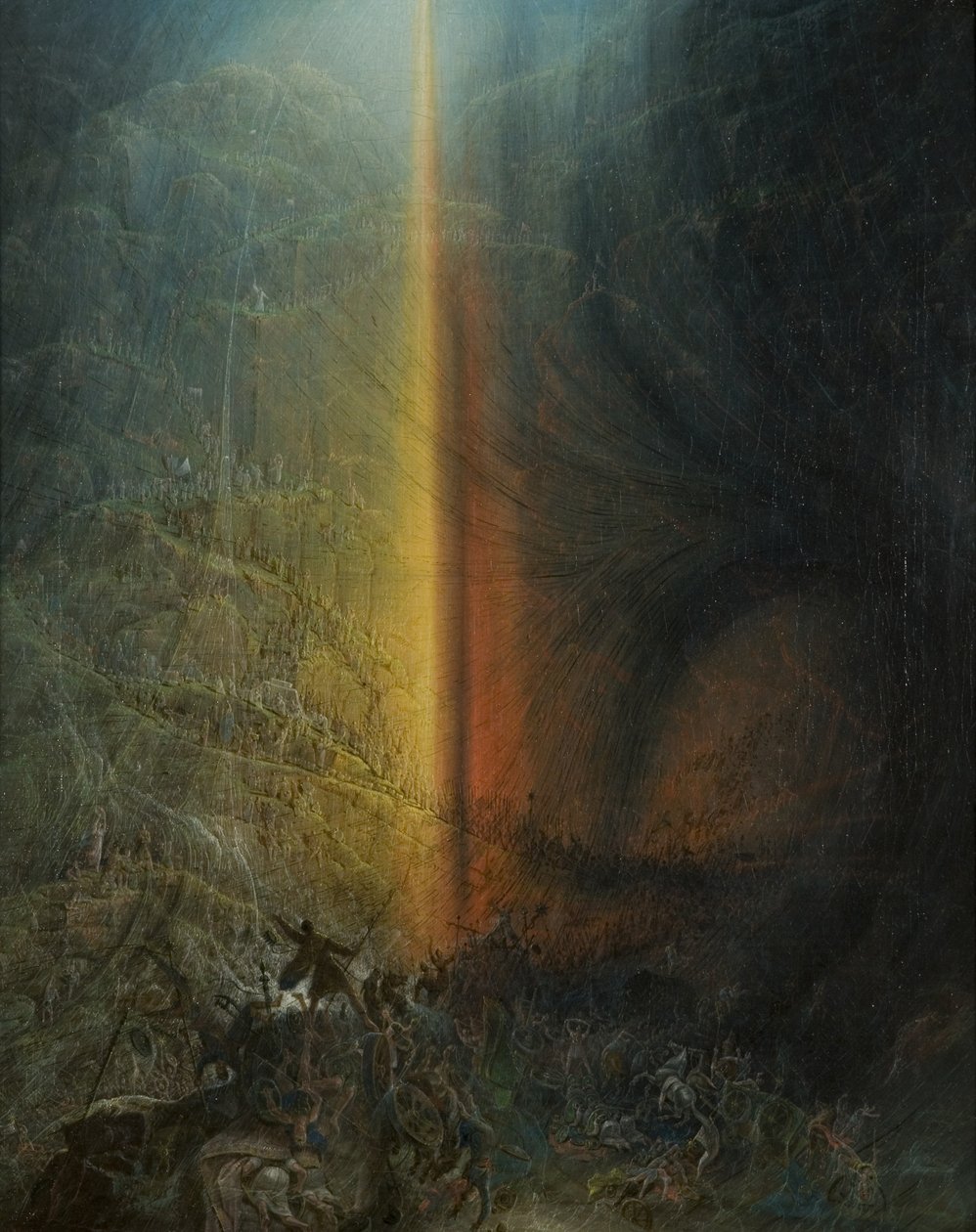 De vernietiging van de legermacht van de farao, c.1830 door Samuel Colman