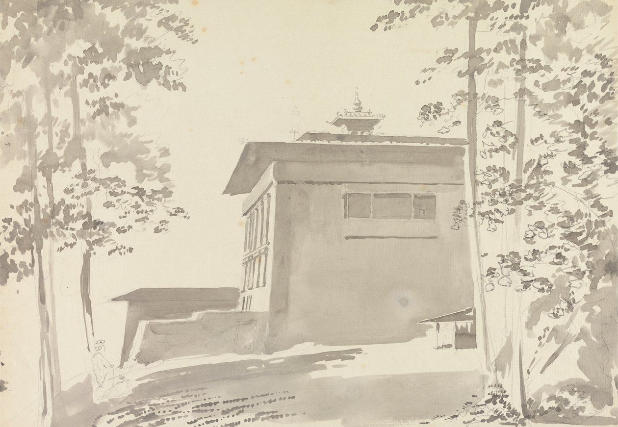 De Tempel van Wangdutse door Samuel Davis