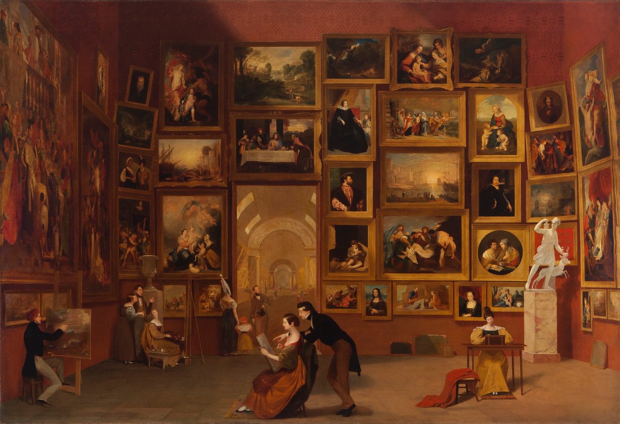 Galerij van het Louvre door Samuel Finley Breese Morse