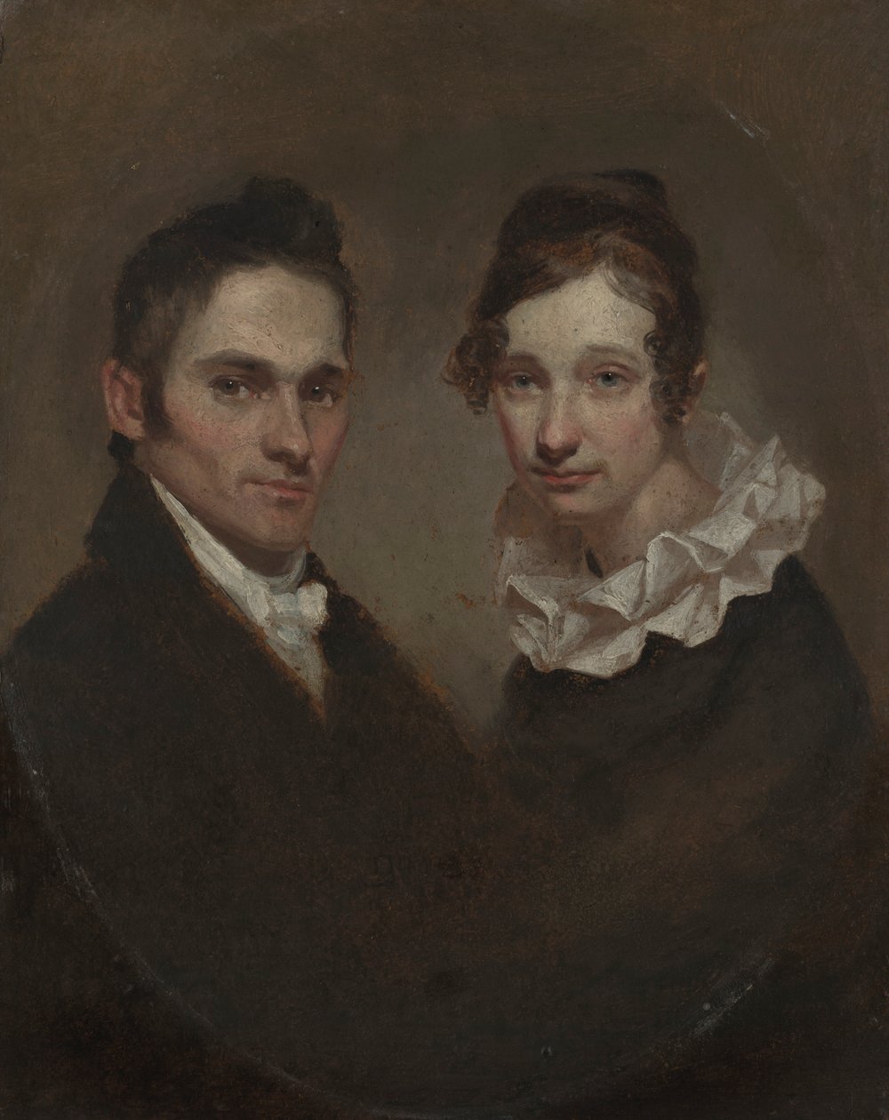 Dominee Hiram Bingham en Sybil Moseley Bingham (1789) door Samuel Finley Breese Morse