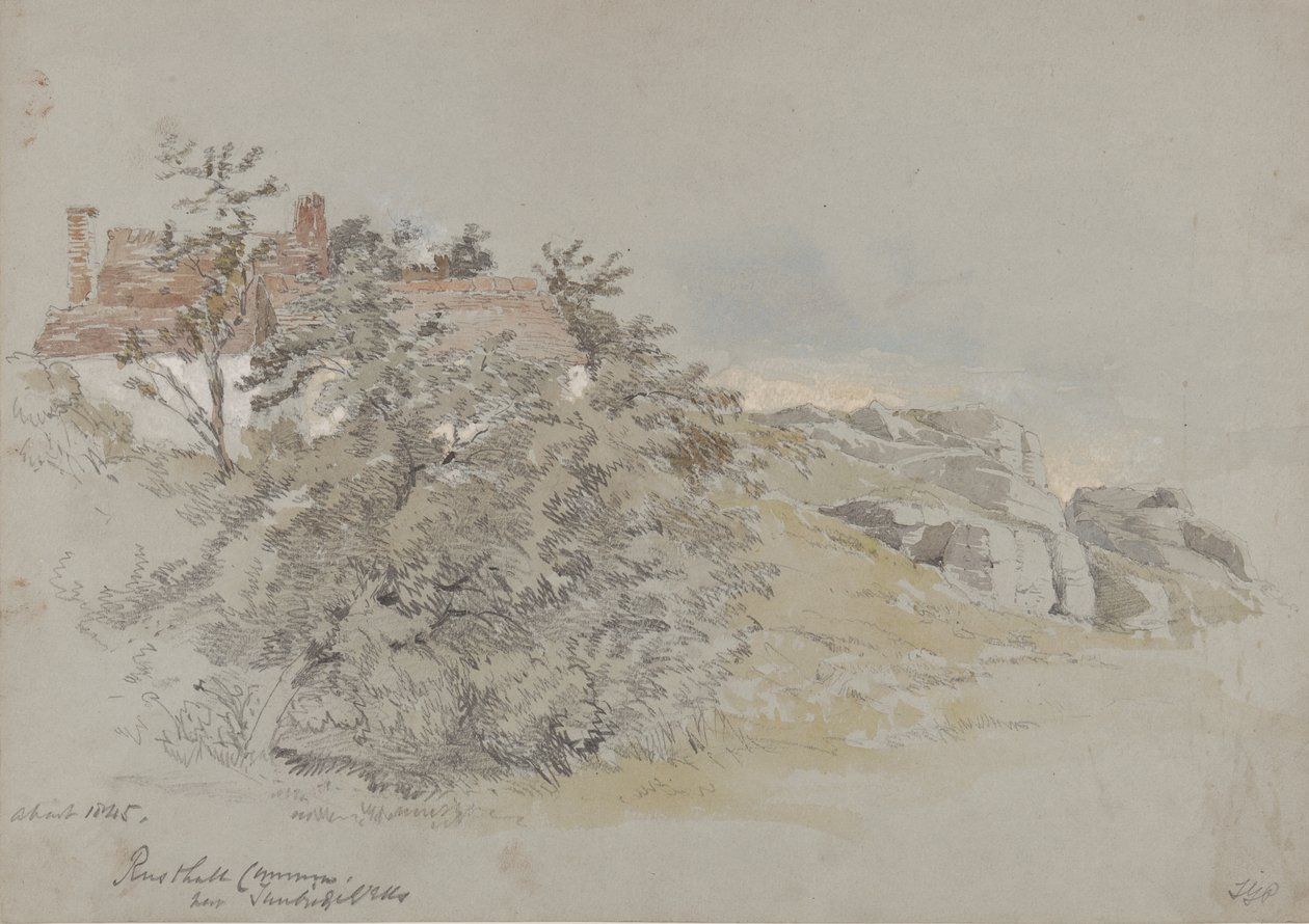 Rusthall Common, nabij Tunbridge Wells, c.1845 door Samuel Gillespie Prout