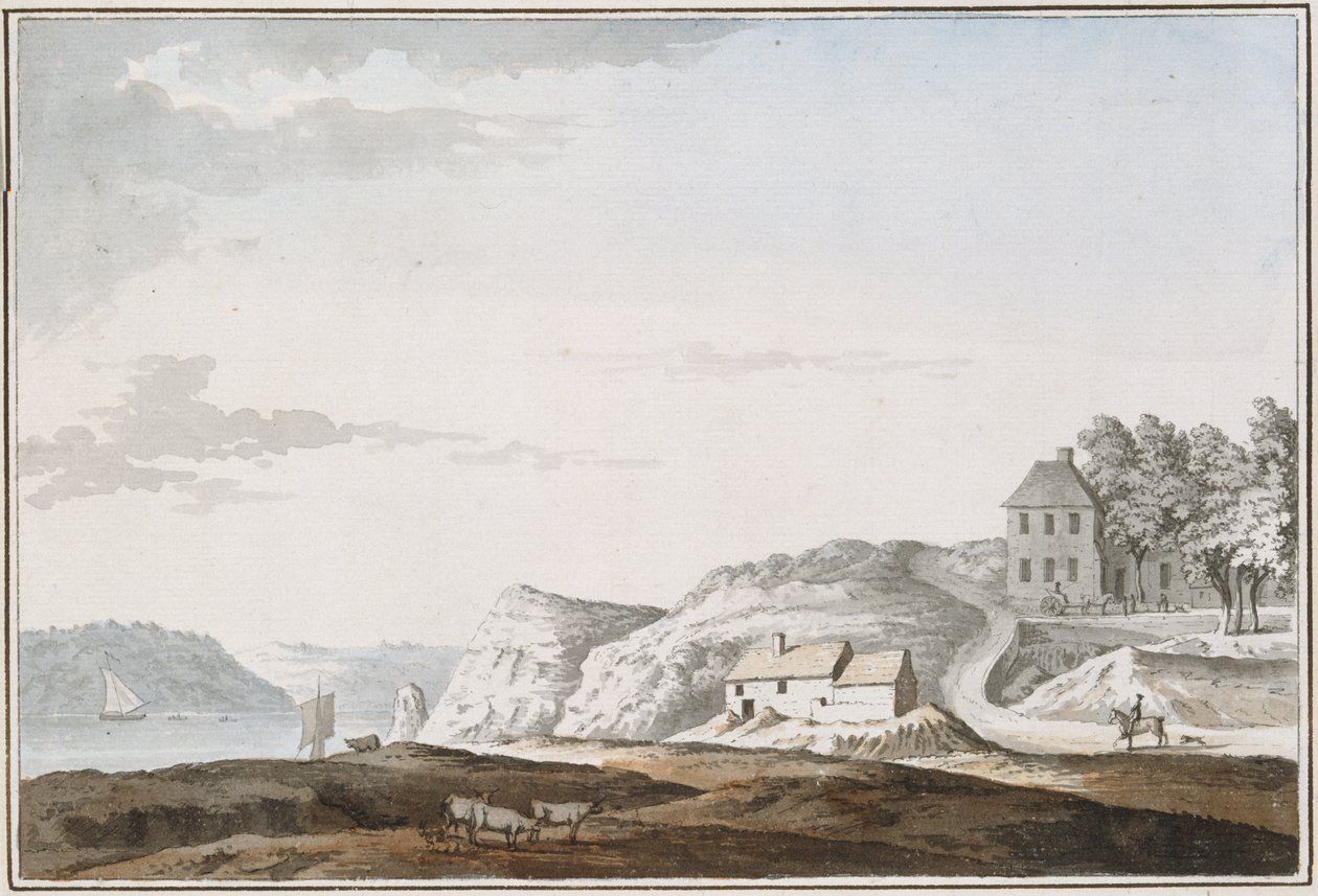 Aust Passage, Gloucestershire door Samuel Hieronymous Grimm
