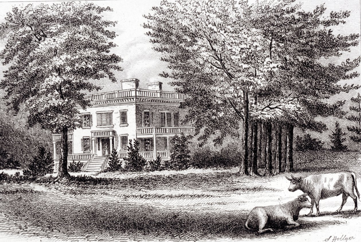 Hamilton Grange, uit Oud New York, Deel I, 1802 door Samuel Hollyer