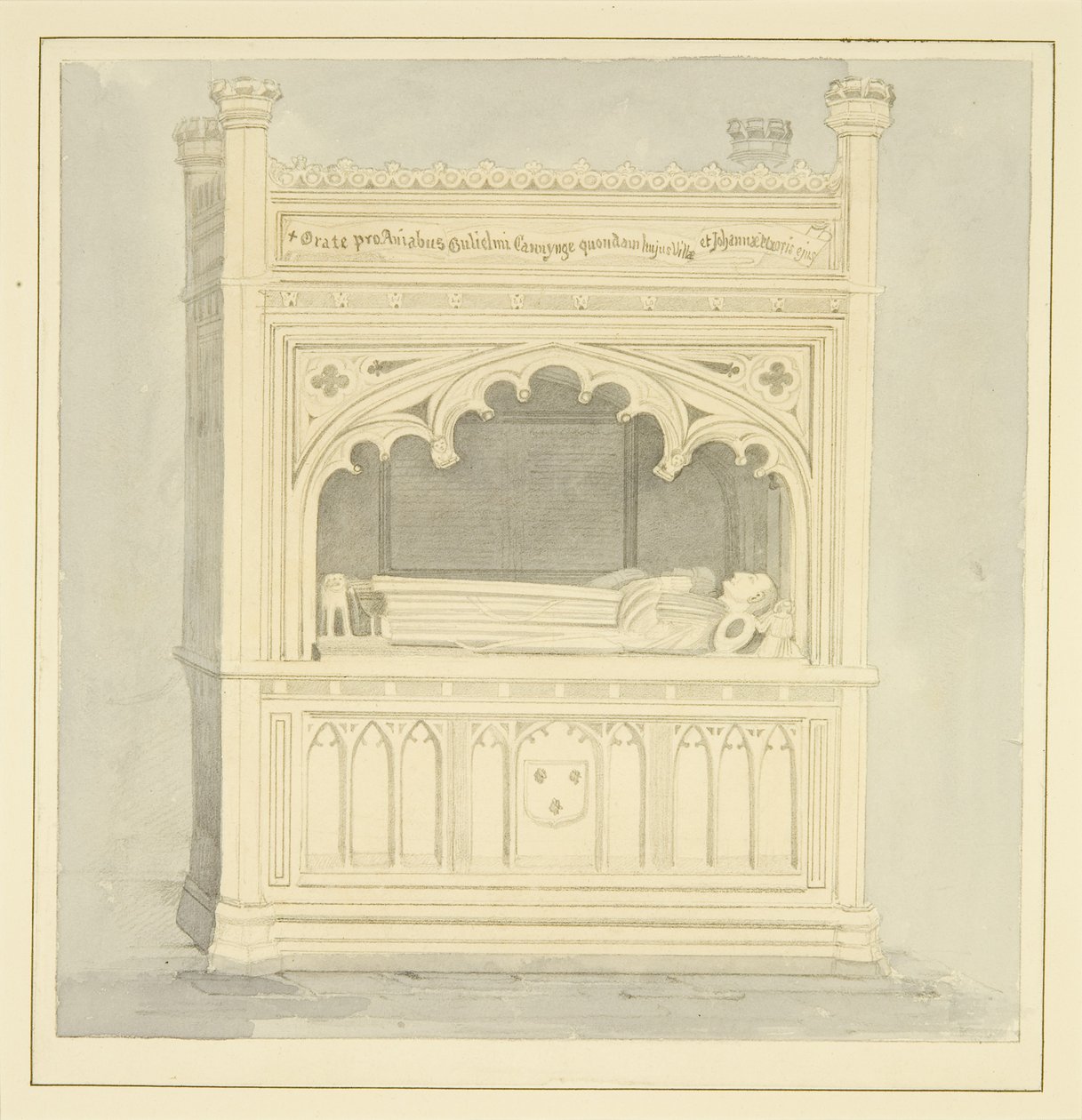Monument voor William Canynges in St Mary Redcliffe door Samuel Jackson