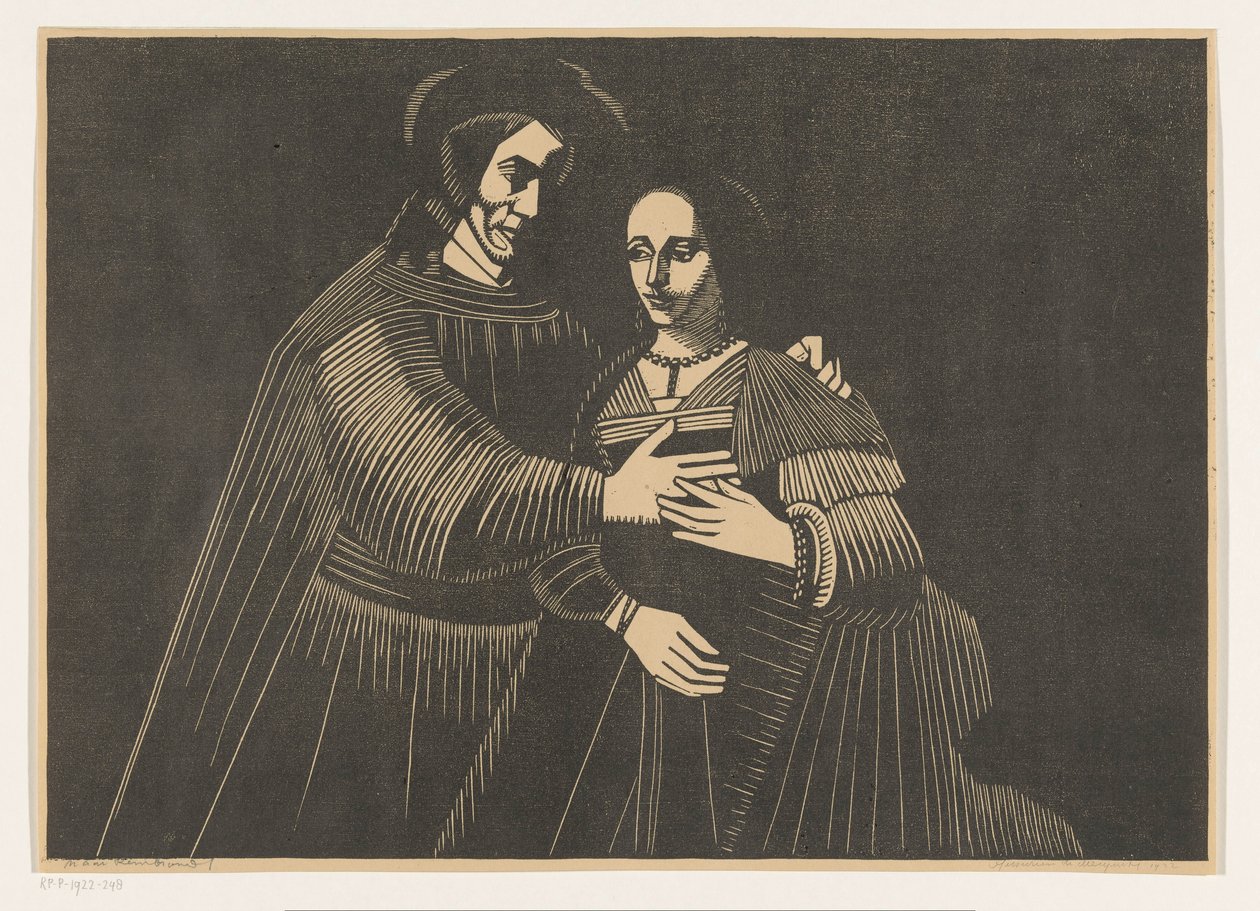 Portret van een paar als Oud-Testamentische figuren, genaamd 