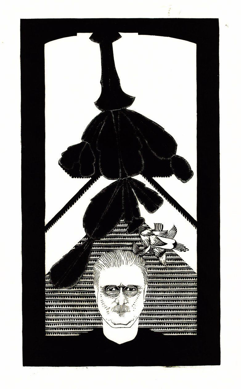 Zelfportret met een Paascactus door Samuel Jessurun de Mesquita