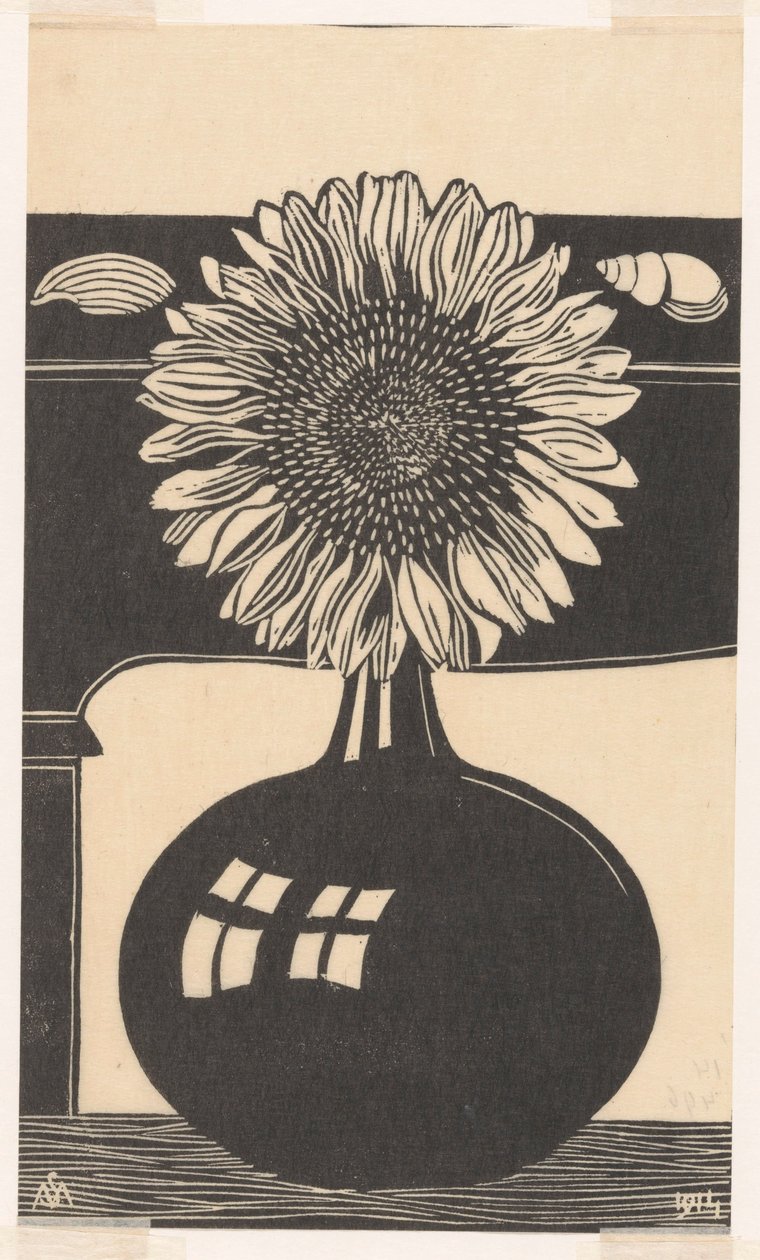 Zonnebloem door Samuel Jessurun de Mesquita