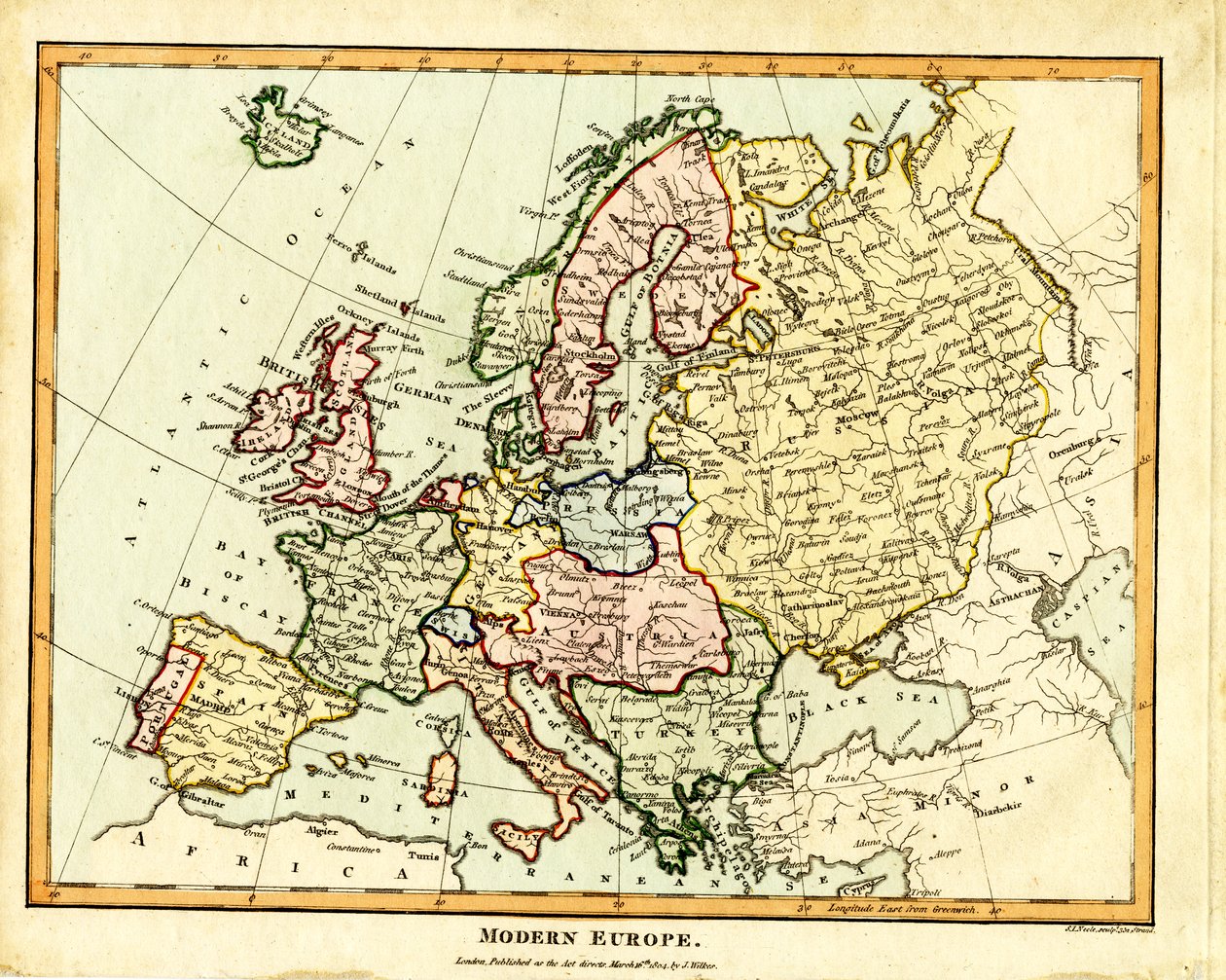 Modern Europa door Samuel John Neele