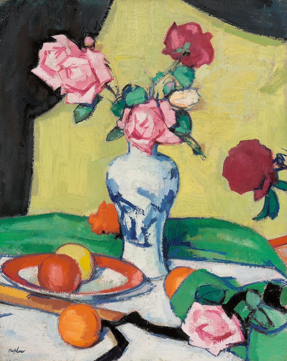Rozen, begin jaren 1920 door Samuel John Peploe
