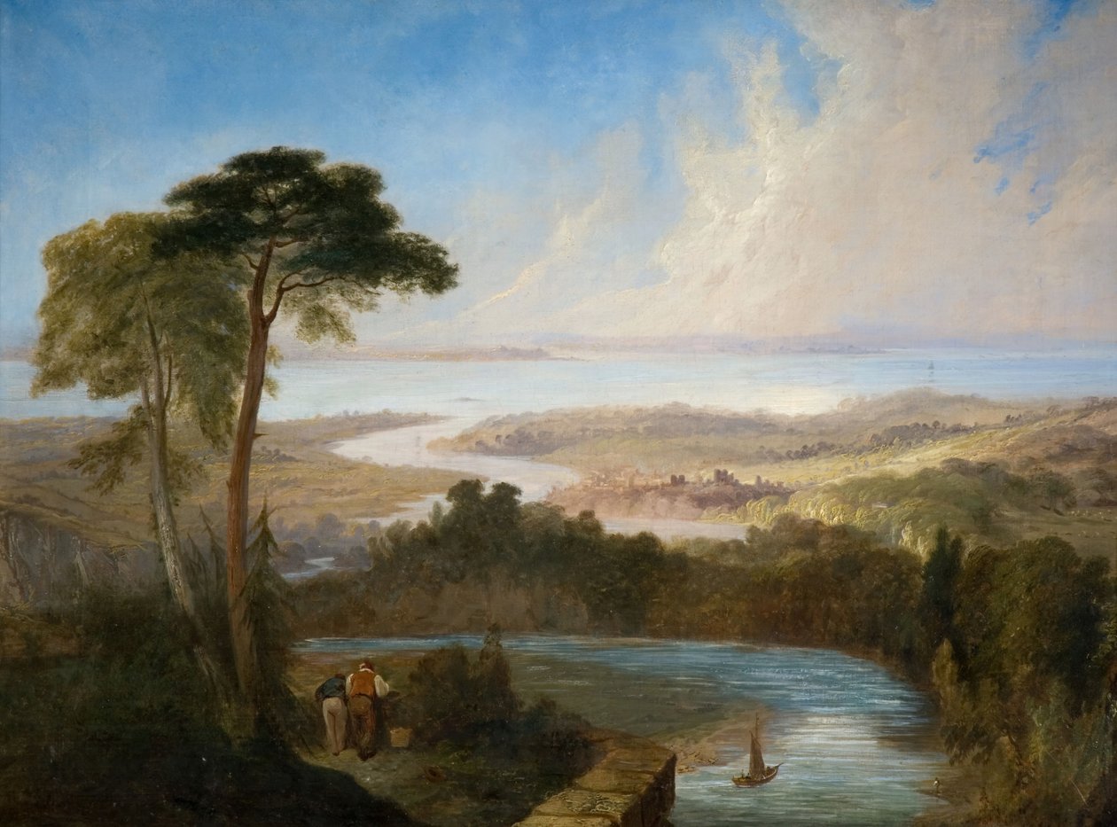 Panoramisch Uitzicht op de Severn Estuarium door Samuel Lines