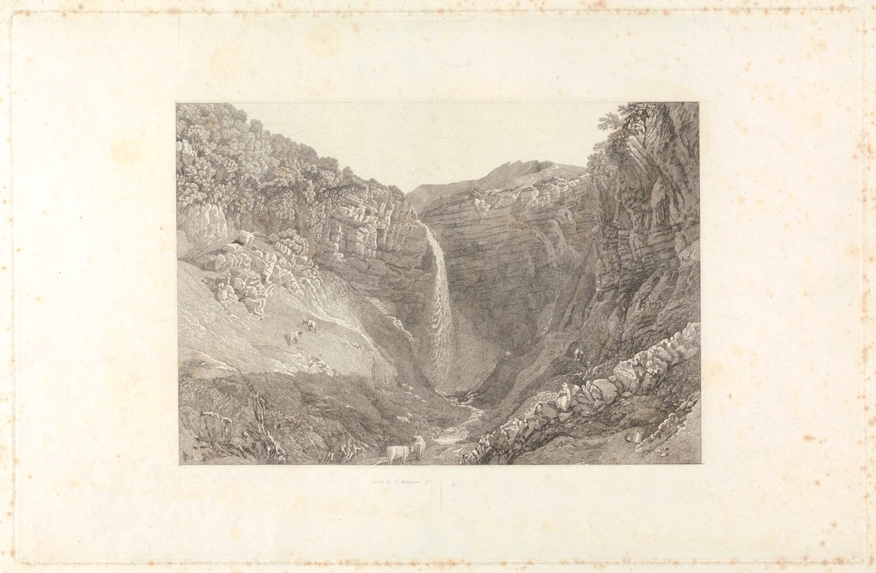 Hardraw Waterval door Samuel Middiman