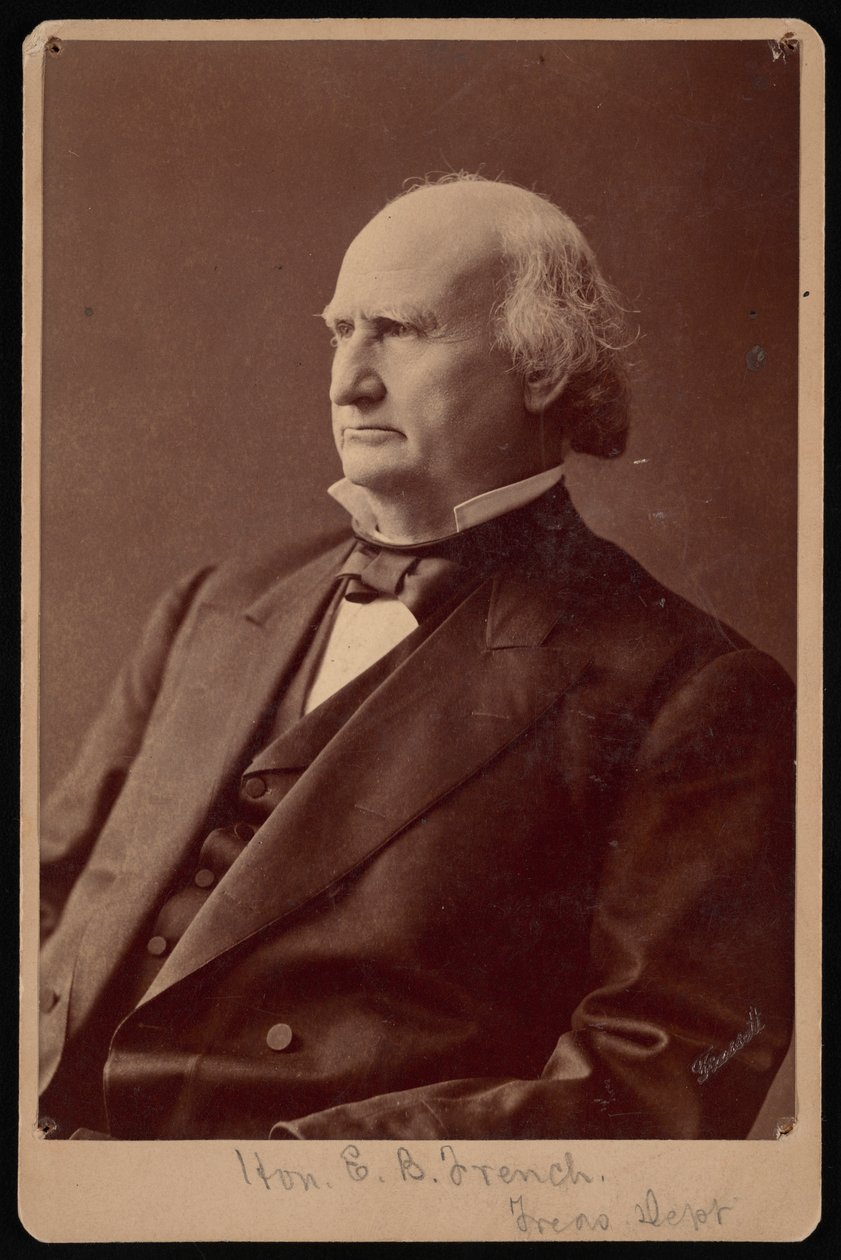 Portret van Ezra Bartlett French 1810-1880, 1870s door Samuel Montague Fassett