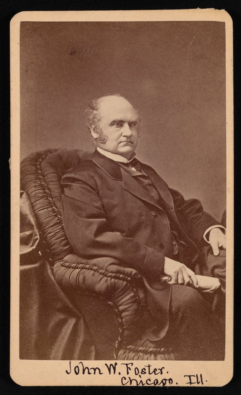 Portret van John Wells Foster 1815-1873, tussen 1872 en 1873 door Samuel Montague Fassett