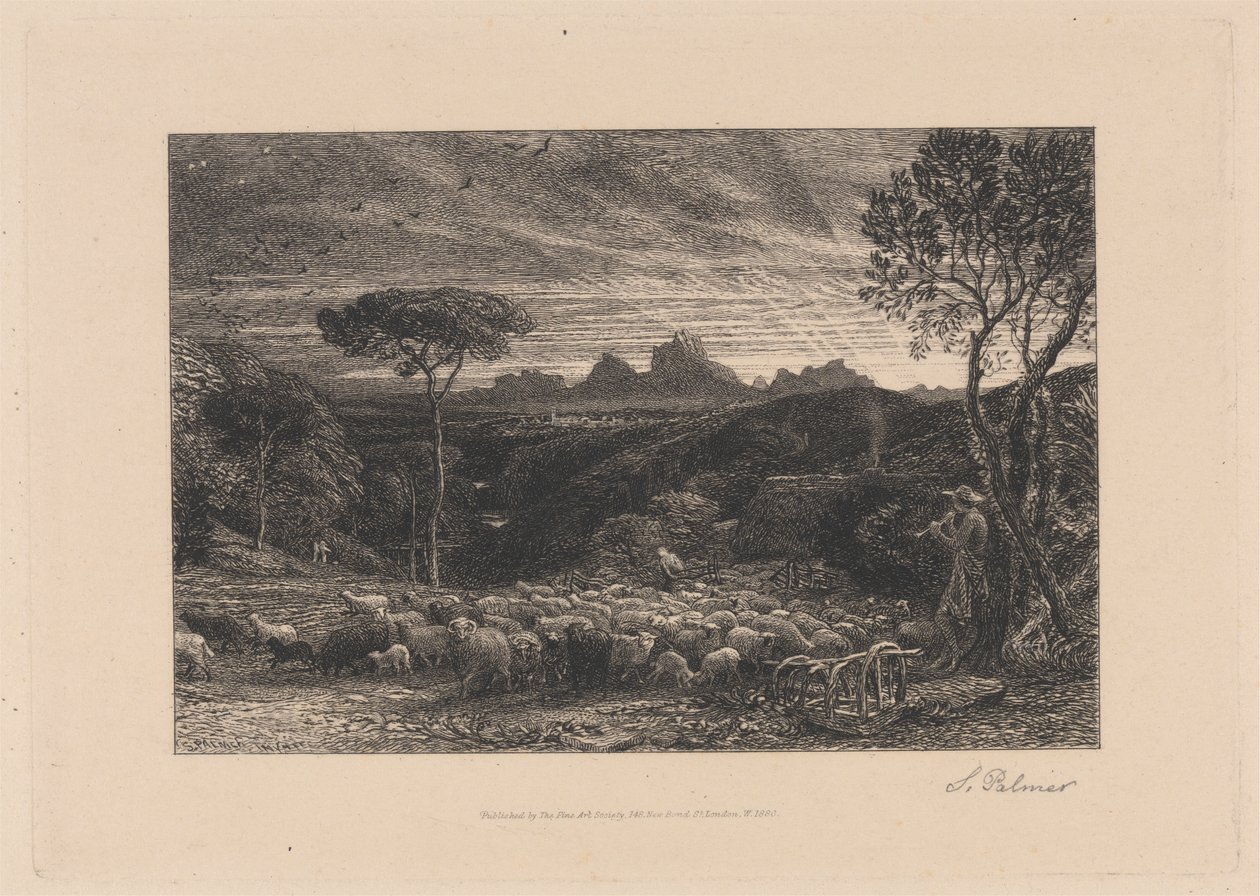De vouw openen door Samuel Palmer