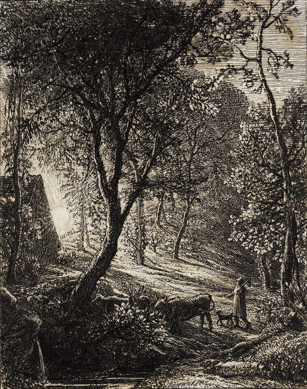 Het huisje van de veedrijver door Samuel Palmer