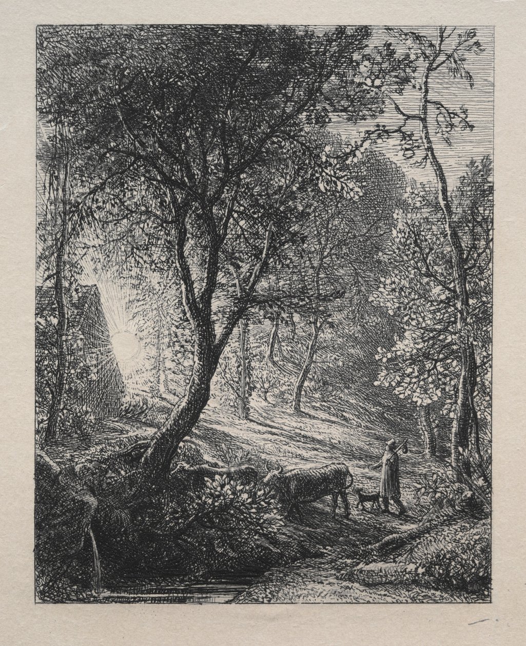 De Hut van de Herder, 1850 door Samuel Palmer
