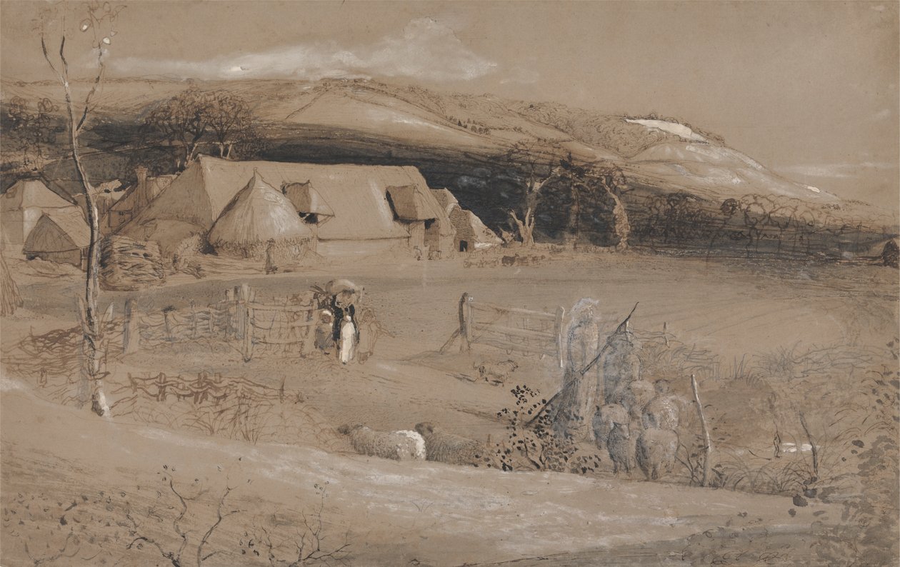 De vallei van het visioen door Samuel Palmer