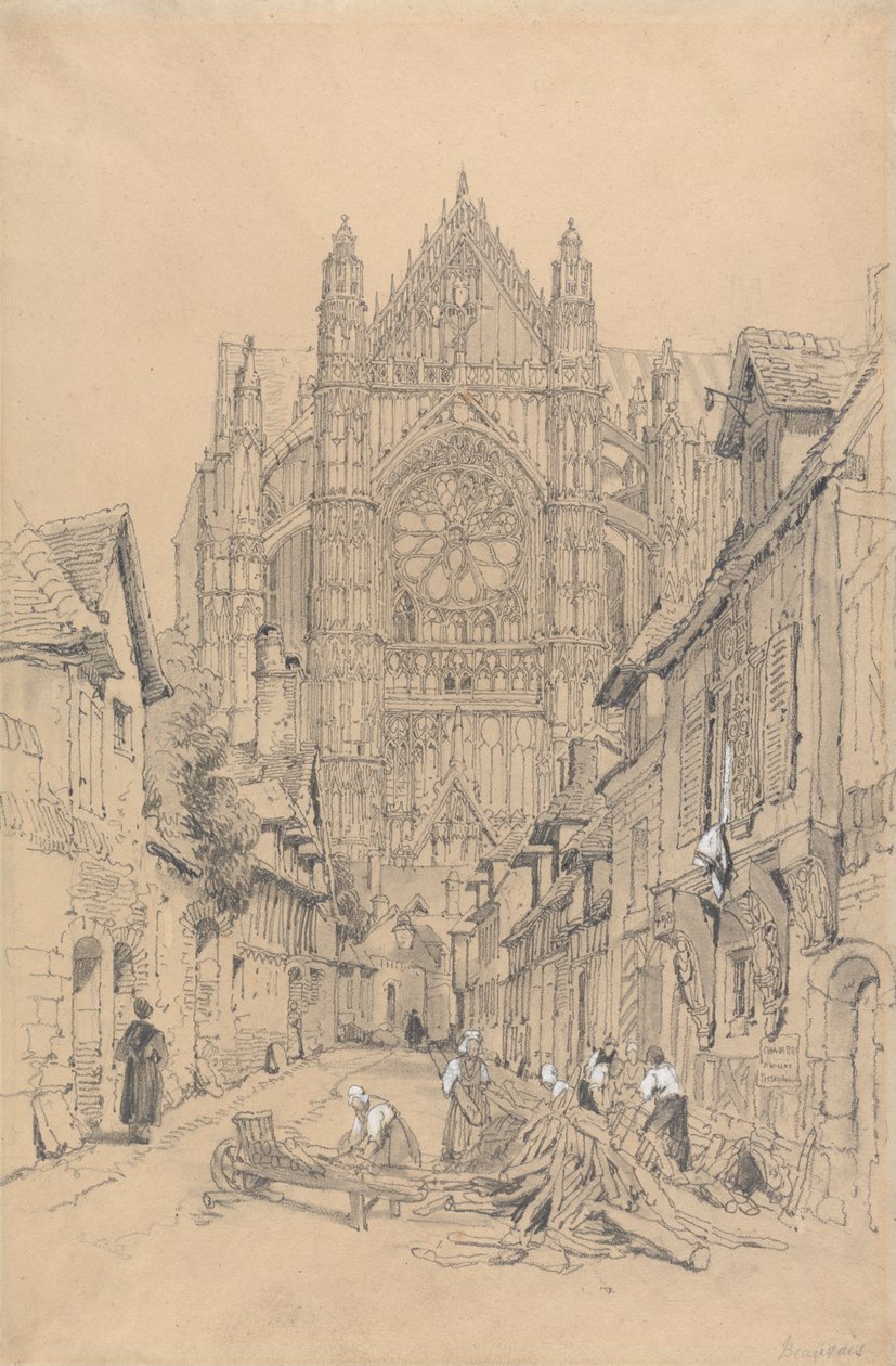 Kathedraal van Beauvais door Samuel Prout