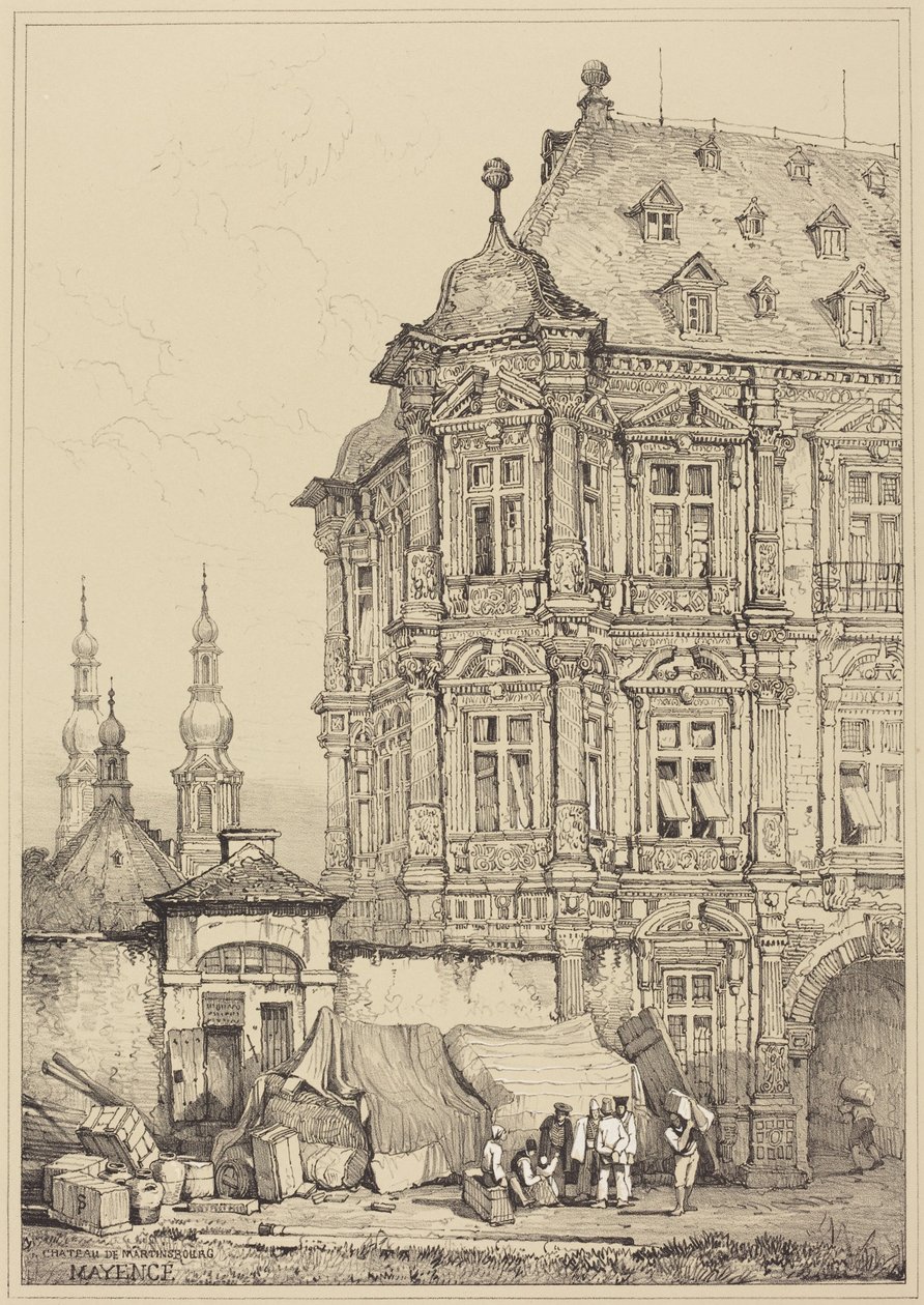 Kasteel Martinsburg, Mainz door Samuel Prout