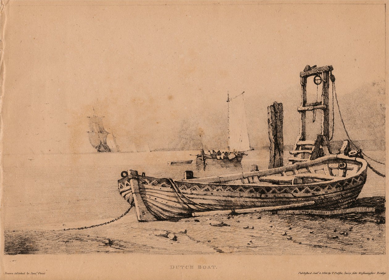 Nederlandse boot door Samuel Prout